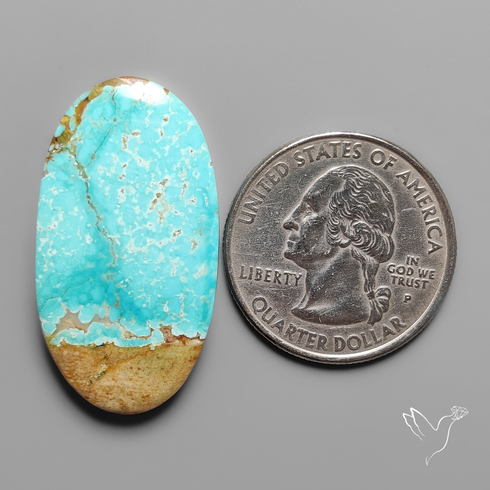 Number 8 Mines Turquoise Cabochon