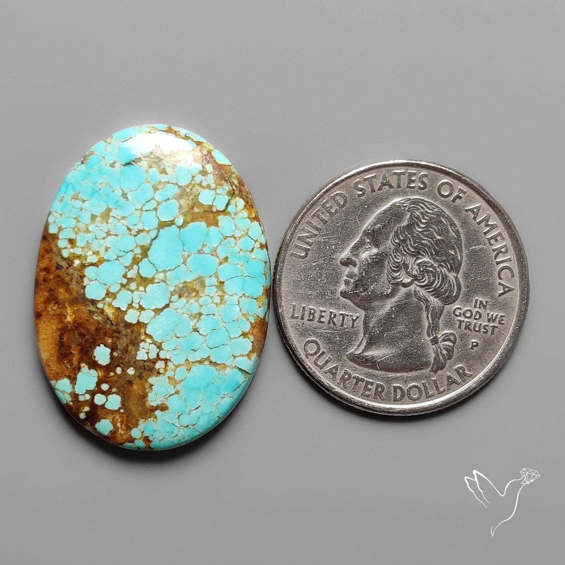 Number 8 Mines Turquoise Cabochon