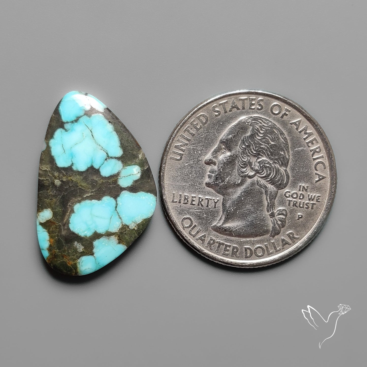 Number 8 Mines Turquoise Cabochon