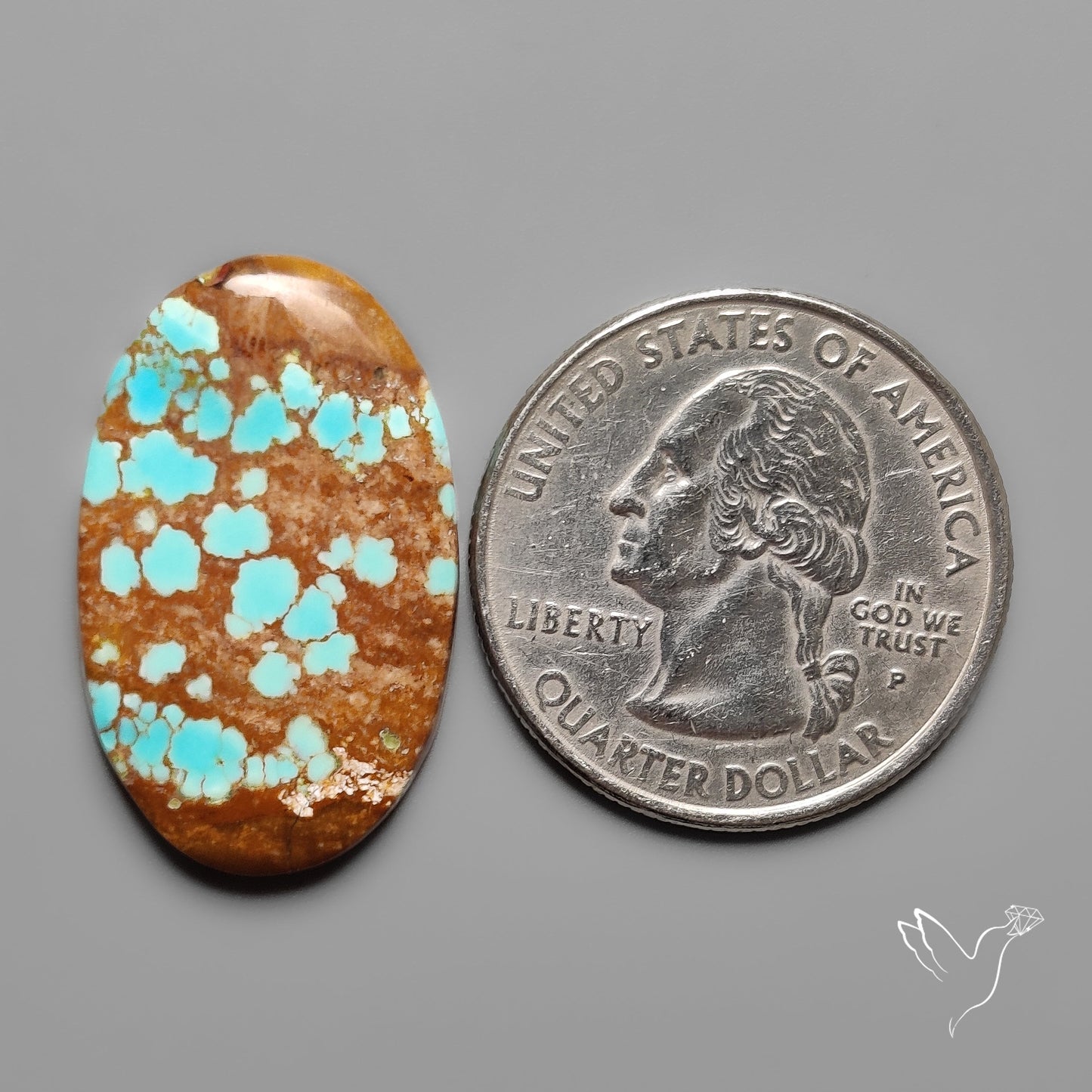 Number 8 Mines Turquoise Cabochon