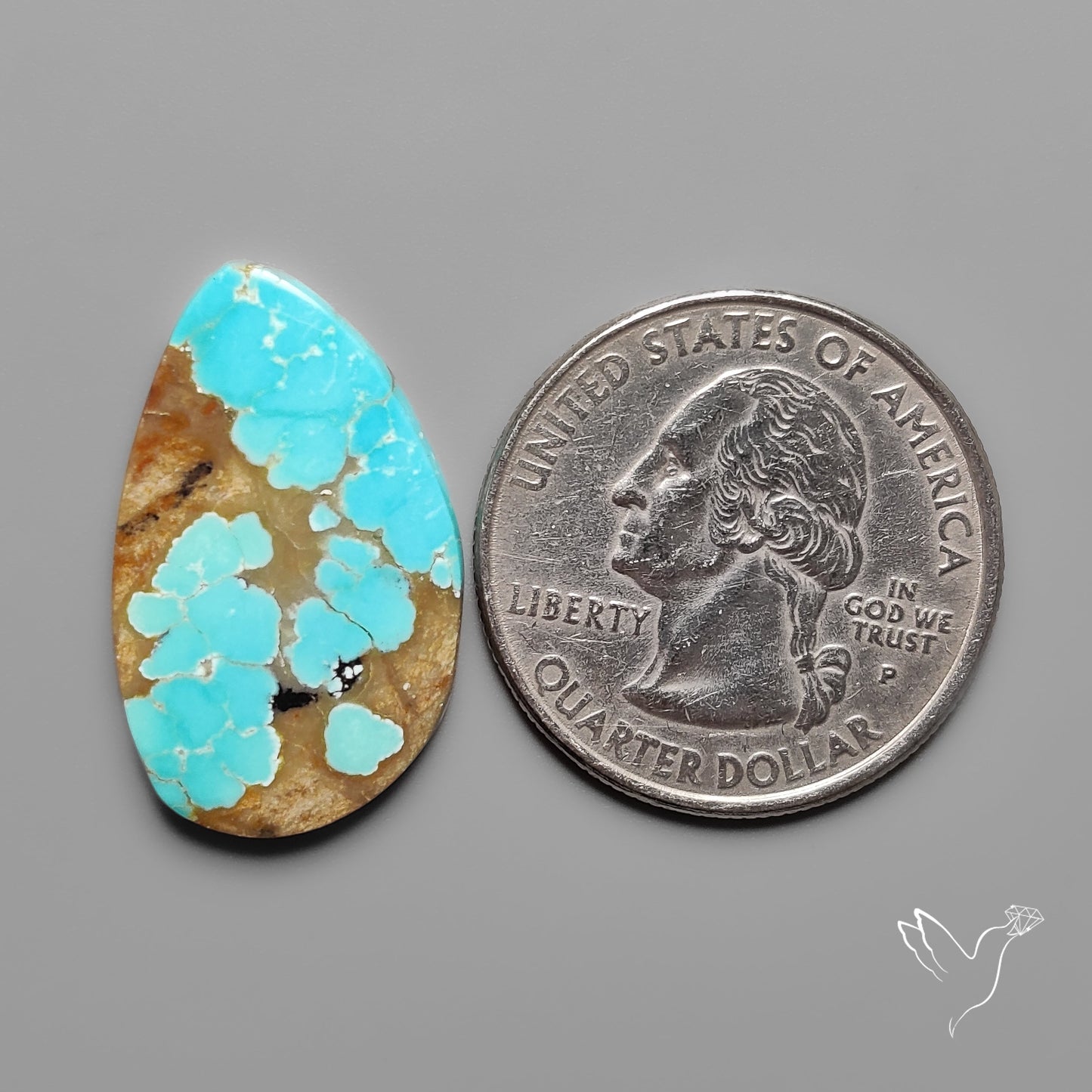 Number 8 Mines Turquoise Cabochon