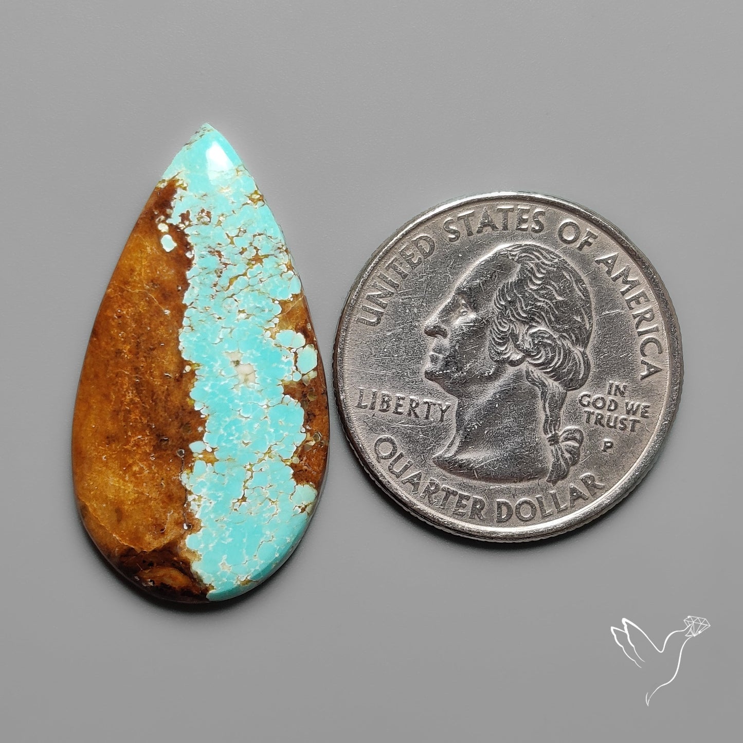 Number 8 Mines Turquoise Cabochon