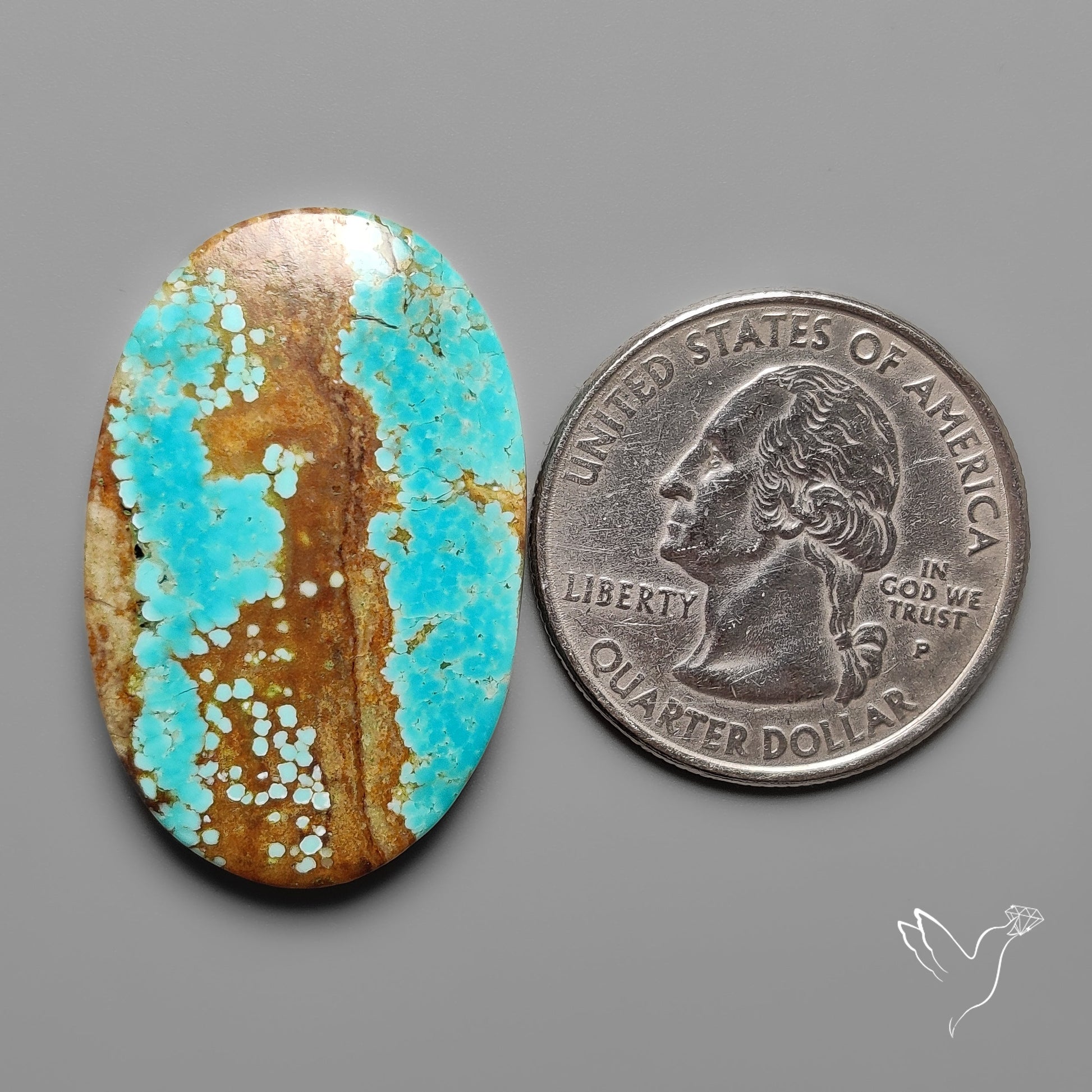 Number 8 Mines Turquoise Cabochon