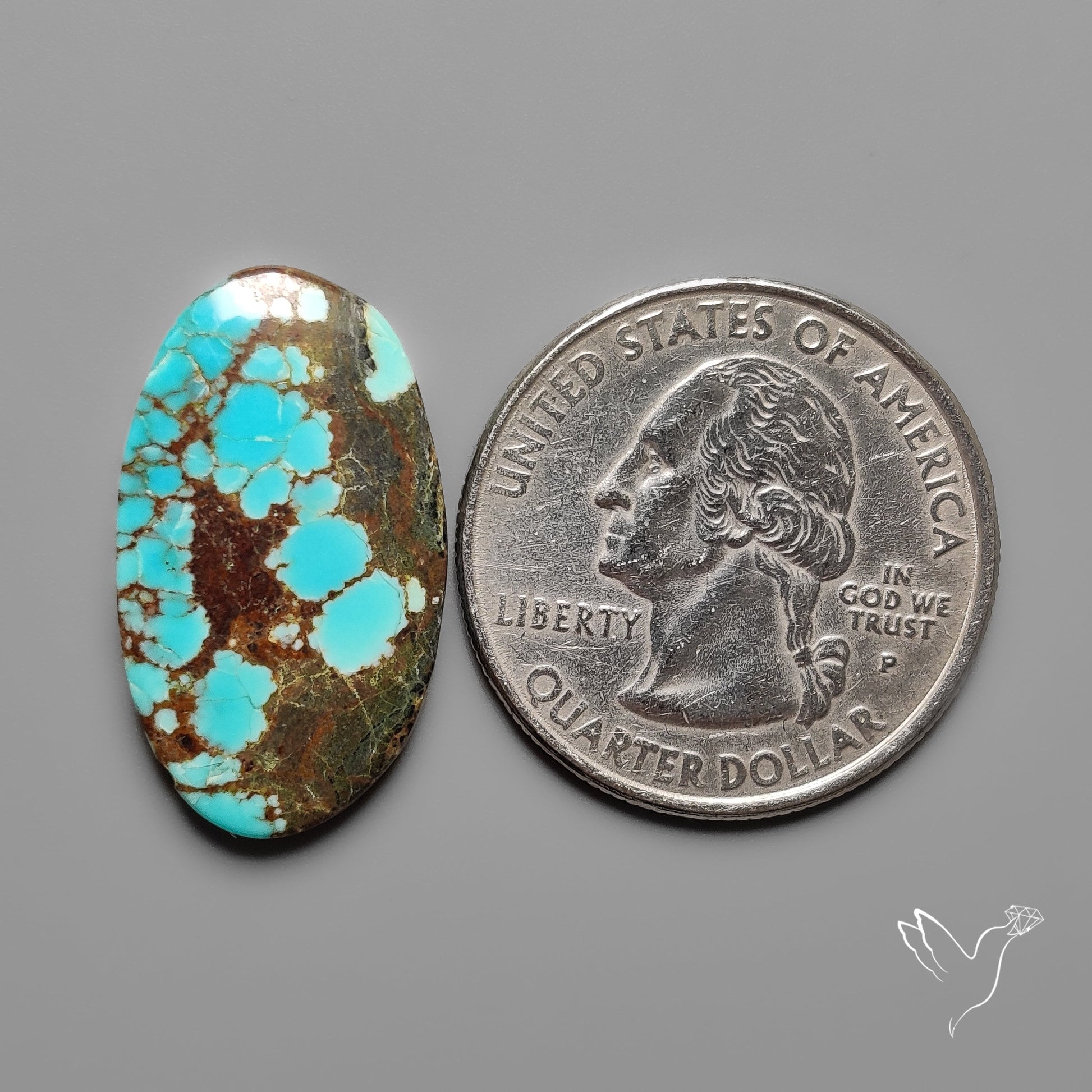 Number 8 Mines Turquoise Cabochon