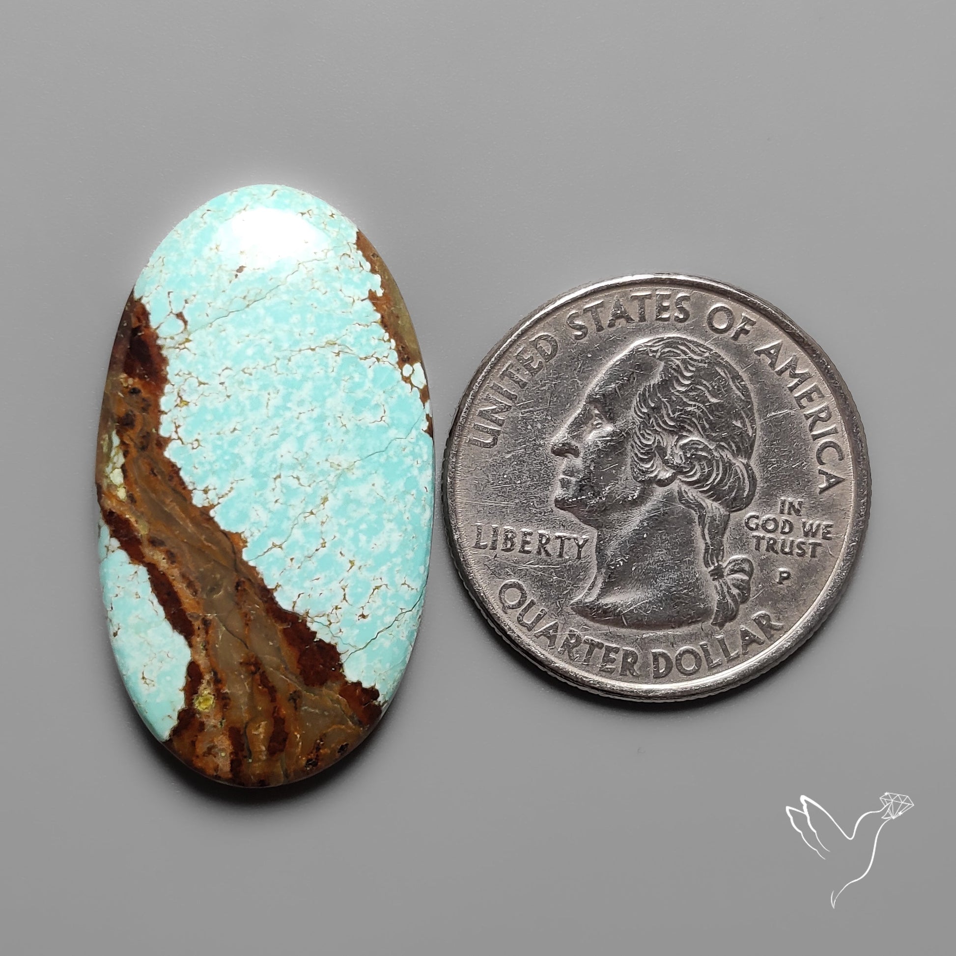 Number 8 Mines Turquoise Cabochon