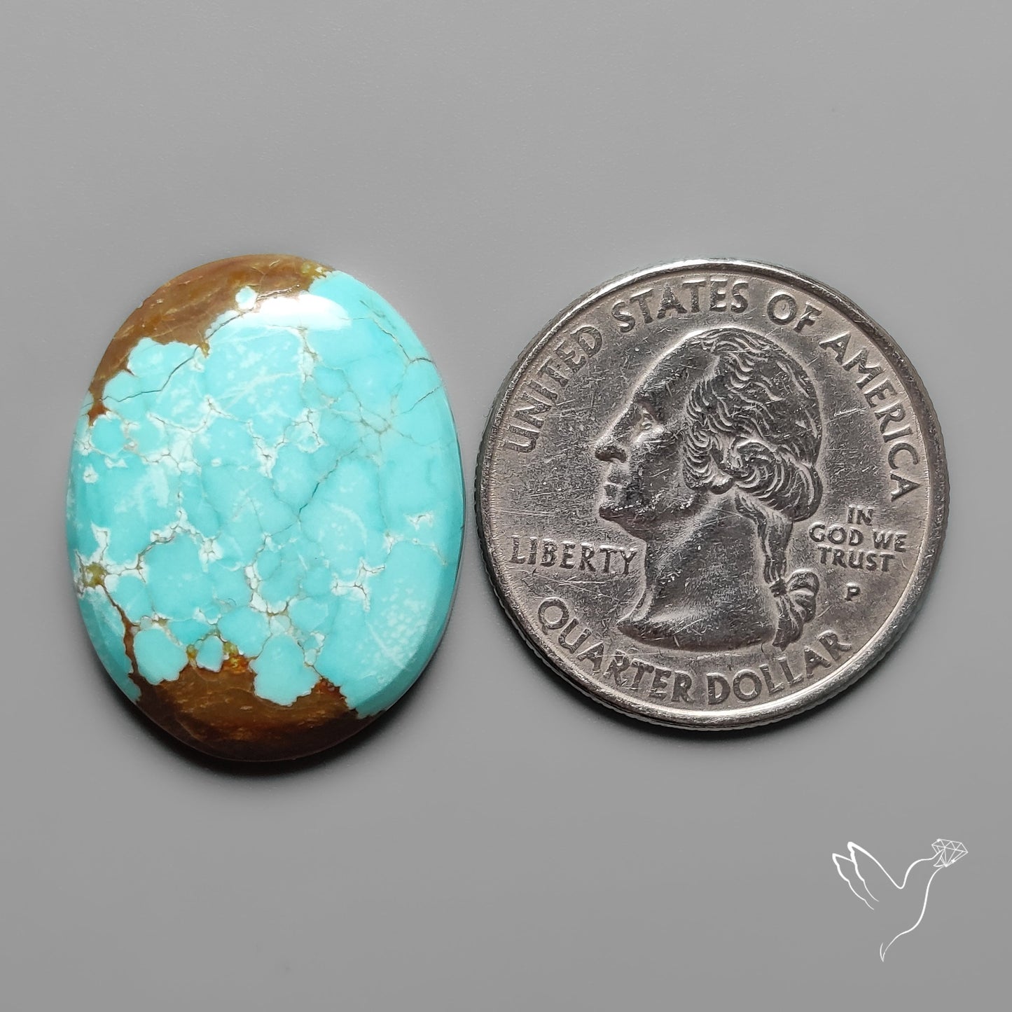 Number 8 Mines Turquoise Cabochon