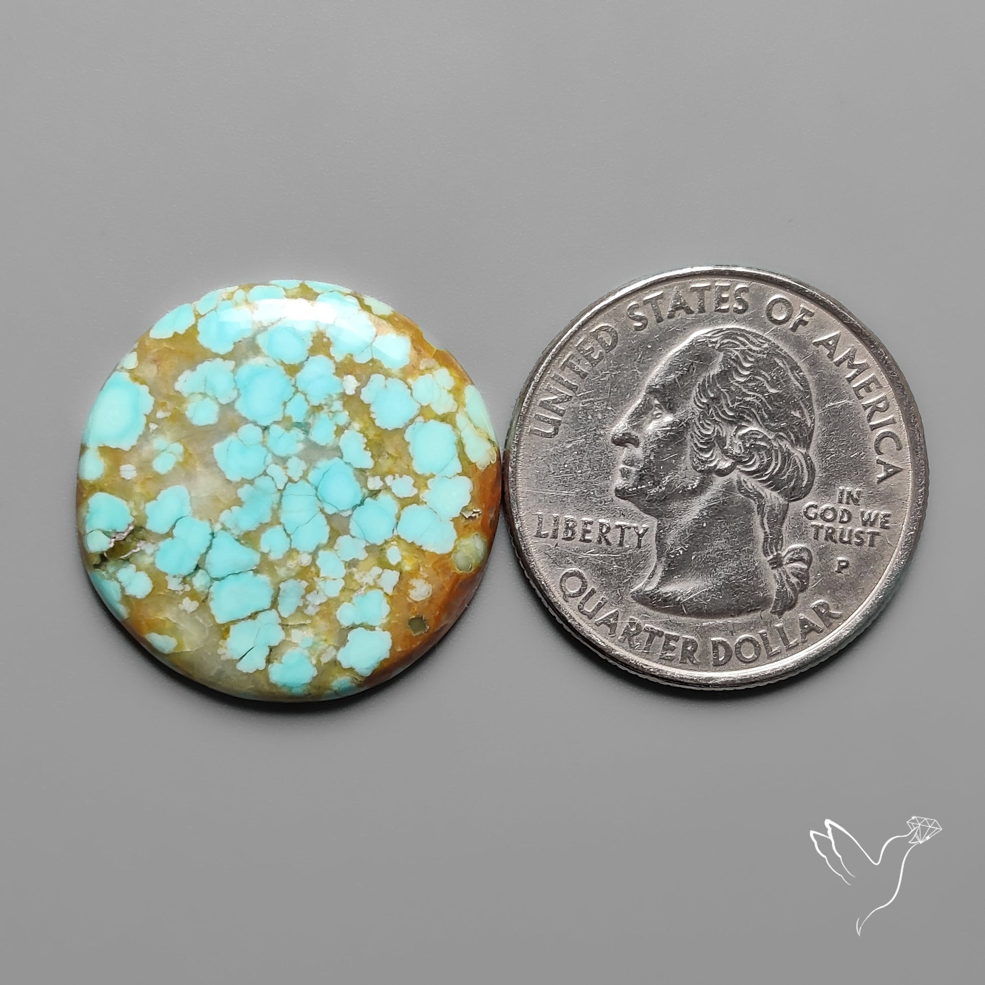 Number 8 Mines Turquoise Cabochon