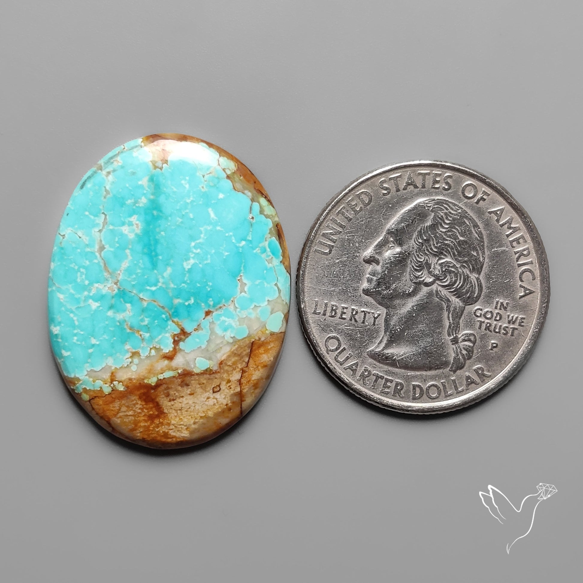 Number 8 Mines Turquoise Cabochon