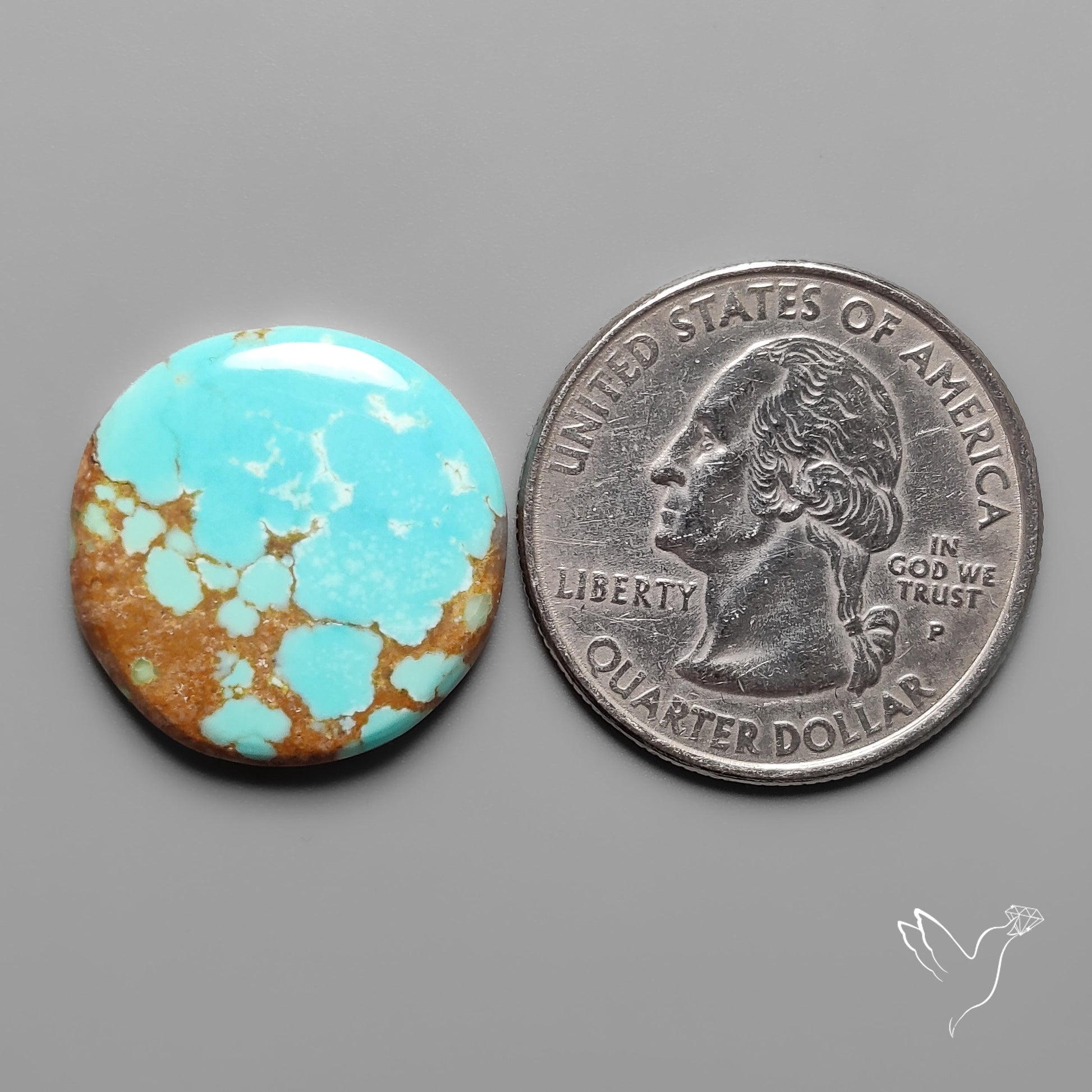 Number 8 Mines Turquoise Cabochon