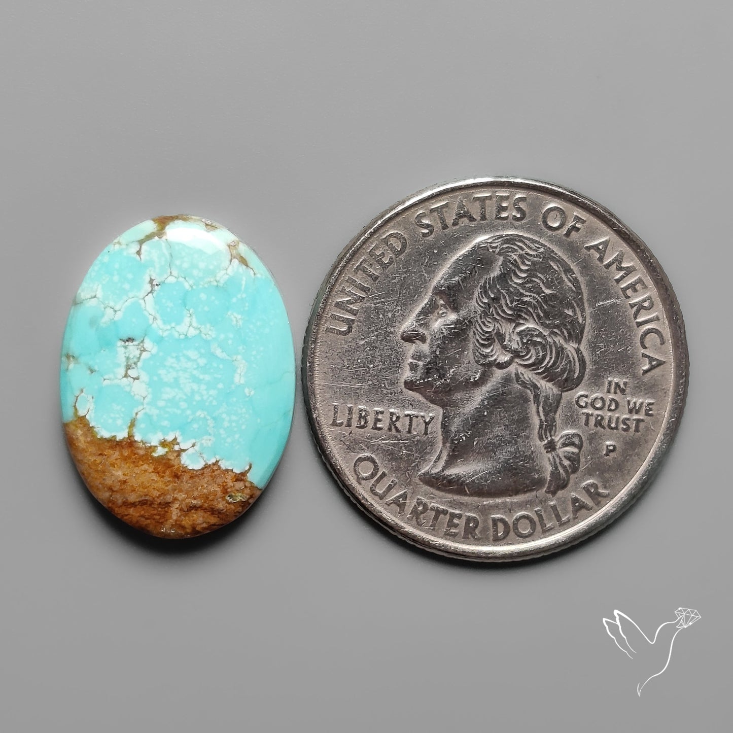 Number 8 Mines Turquoise Cabochon