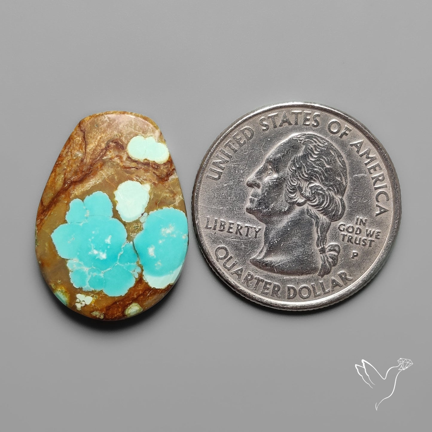 Number 8 Mines Turquoise Cabochon