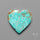 Number 8 Mines Turquoise Heart Cabochon