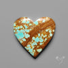 Number 8 Mines Turquoise Heart Cabochon