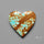 Number 8 Mines Turquoise Heart Cabochon