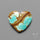 Number 8 Mines Turquoise Heart Cabochon