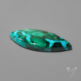 Chrysocolla In Malachite with Chattoyancy Cabochon