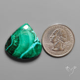 Chrysocolla In Malachite with Chattoyancy Cabochon