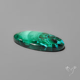 Chrysocolla In Malachite with Chattoyancy Cabochon
