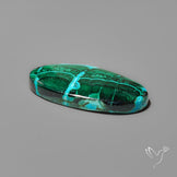 Chrysocolla In Malachite with Chattoyancy Cabochon