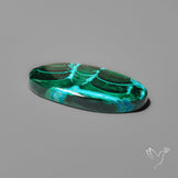 Chrysocolla In Malachite with Chattoyancy Cabochon