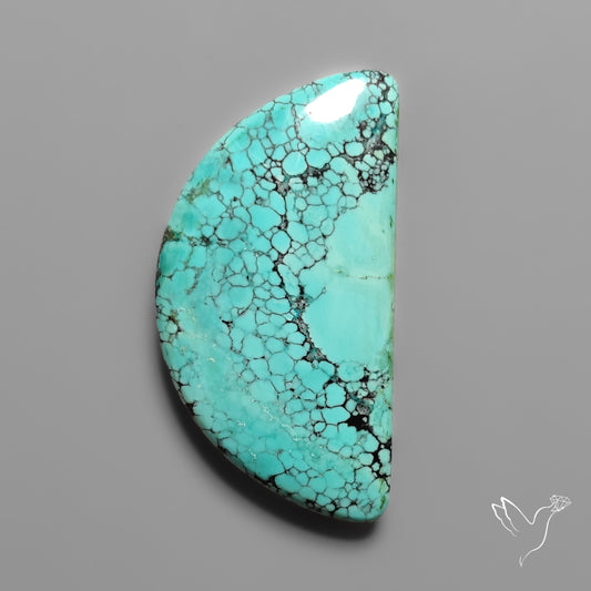 Spiderweb Hubei Turquoise Cabochon