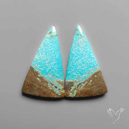 Number 8 Mines Turquoise Pair Rare