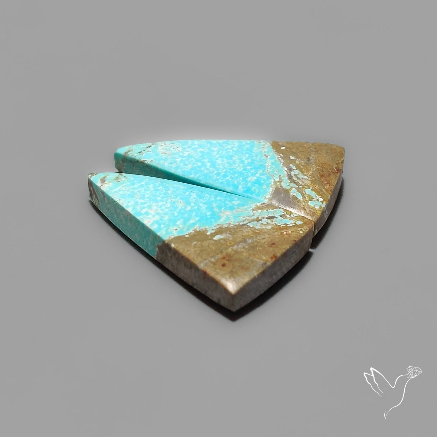 Number 8 Mines Turquoise Pair Rare