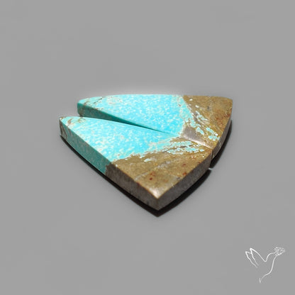 Number 8 Mines Turquoise Pair Rare