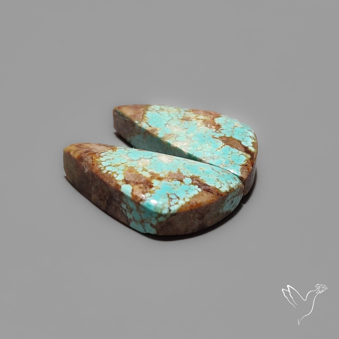 Number 8 Mines Turquoise Pair Rare