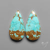 Number 8 Mines Turquoise Pair Rare