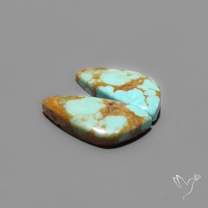 Number 8 Mines Turquoise Pair Rare