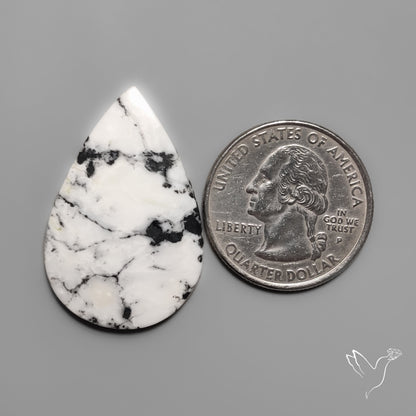 White Buffalo Turquoise Cabochon