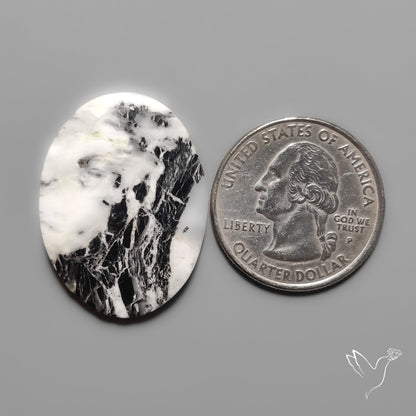White Buffalo Turquoise Cabochon