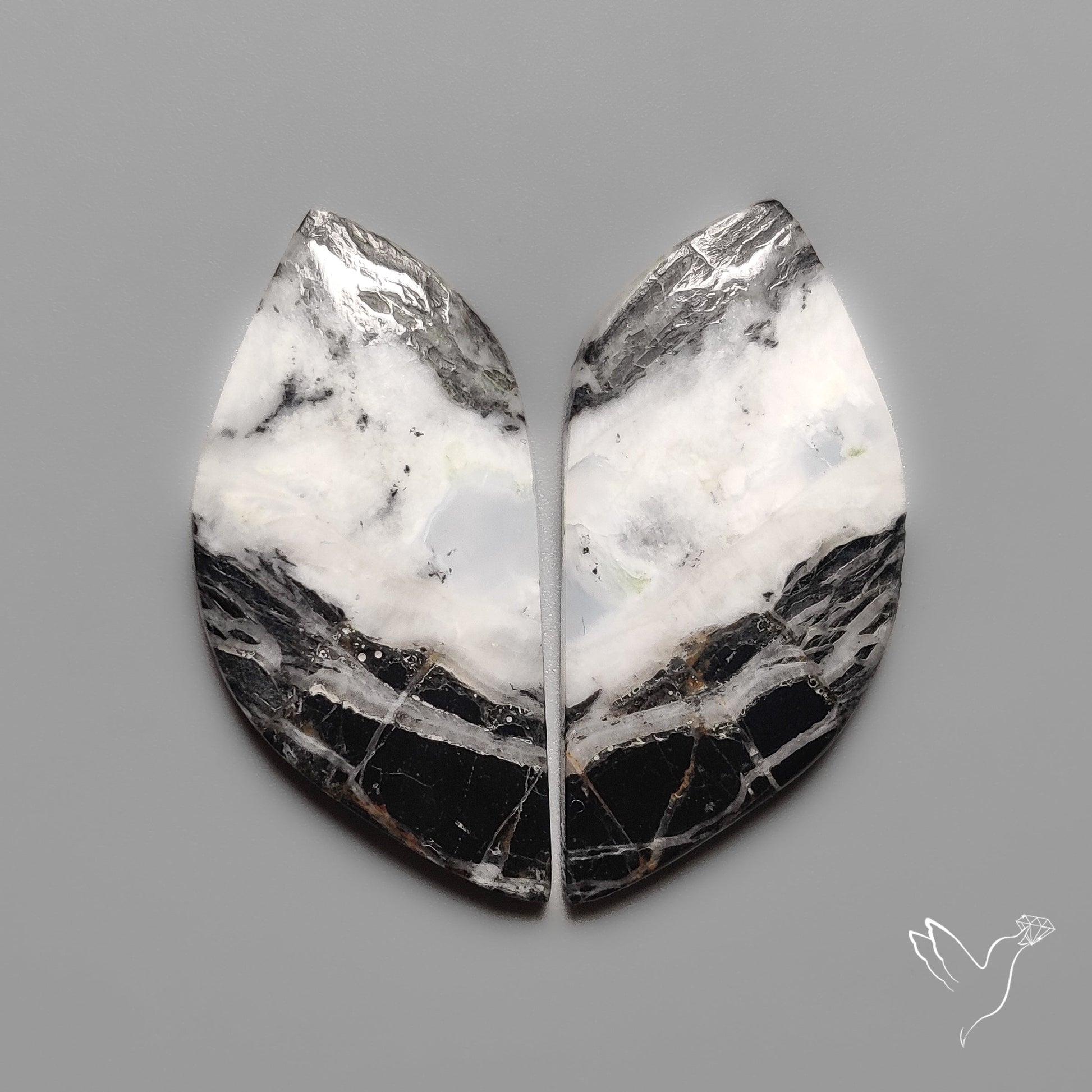 White Buffalo Turquoise Pair