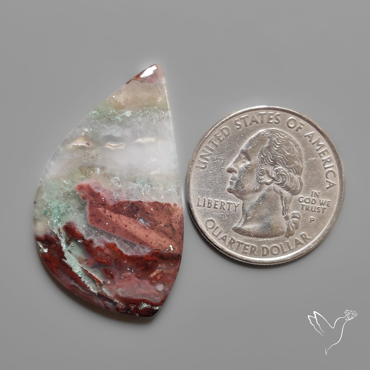 Aqua Chrysoprase Cabochon