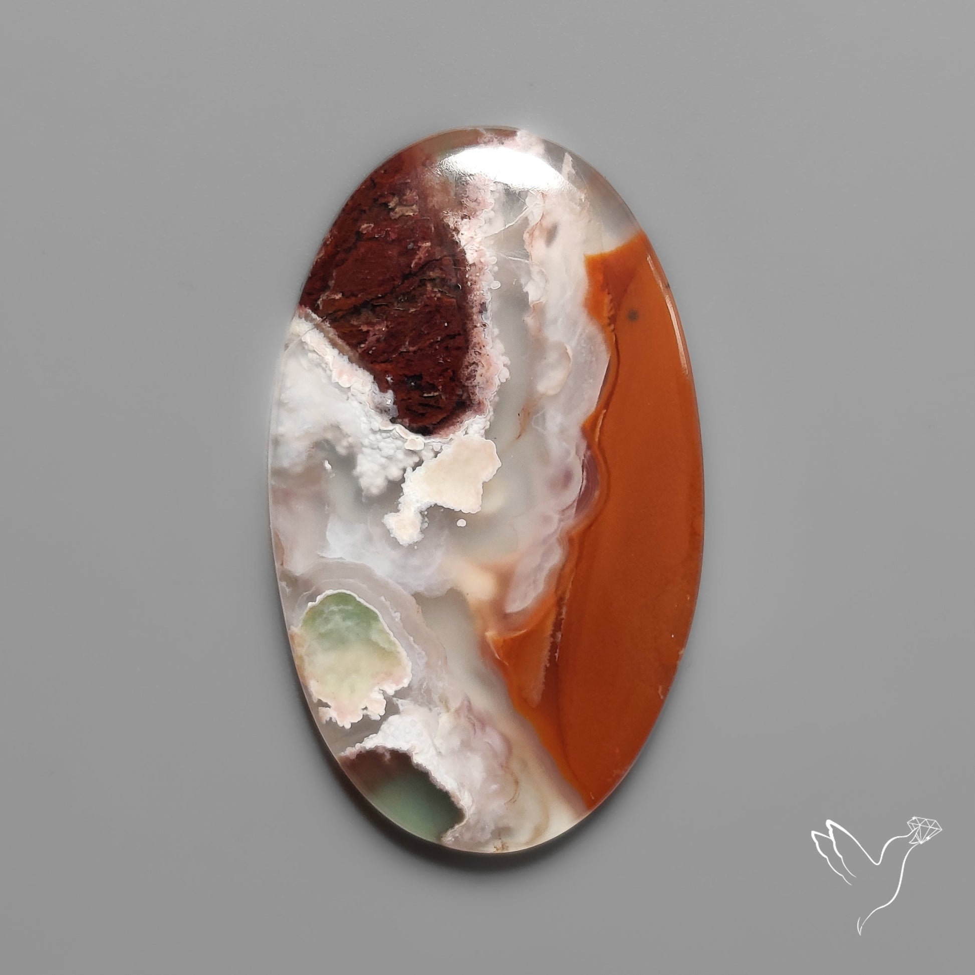 Aqua Chrysoprase Cabochon