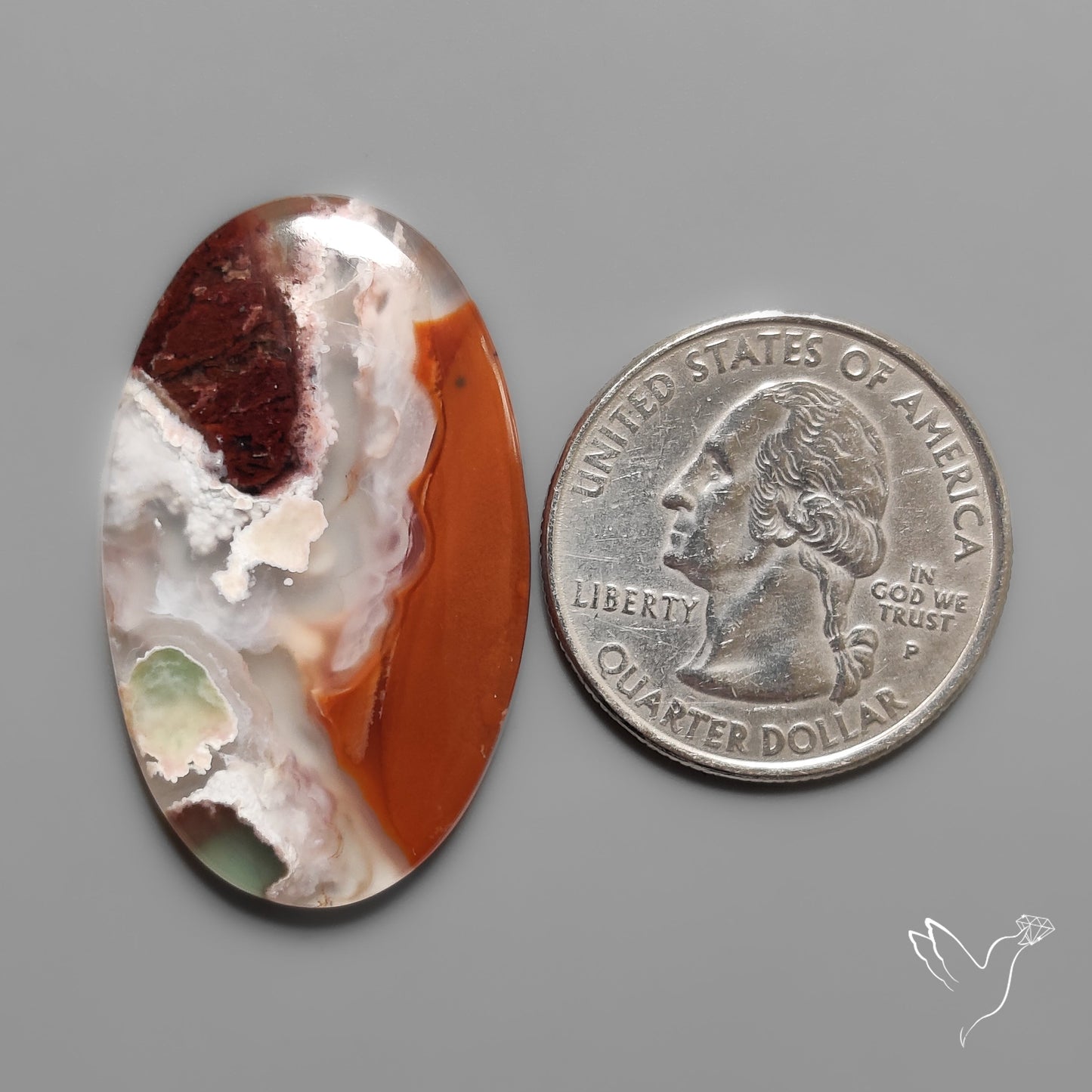 Aqua Chrysoprase Cabochon