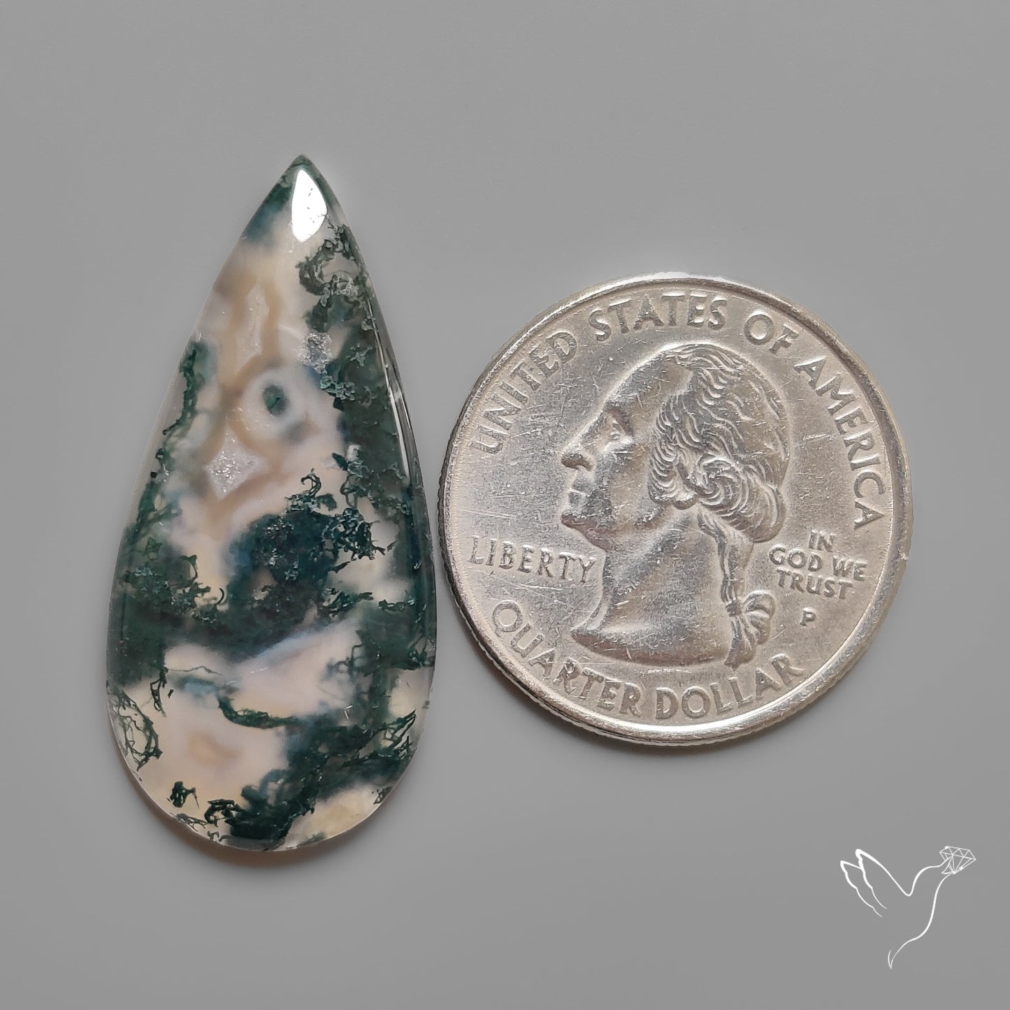 Moss Agate Cabochon