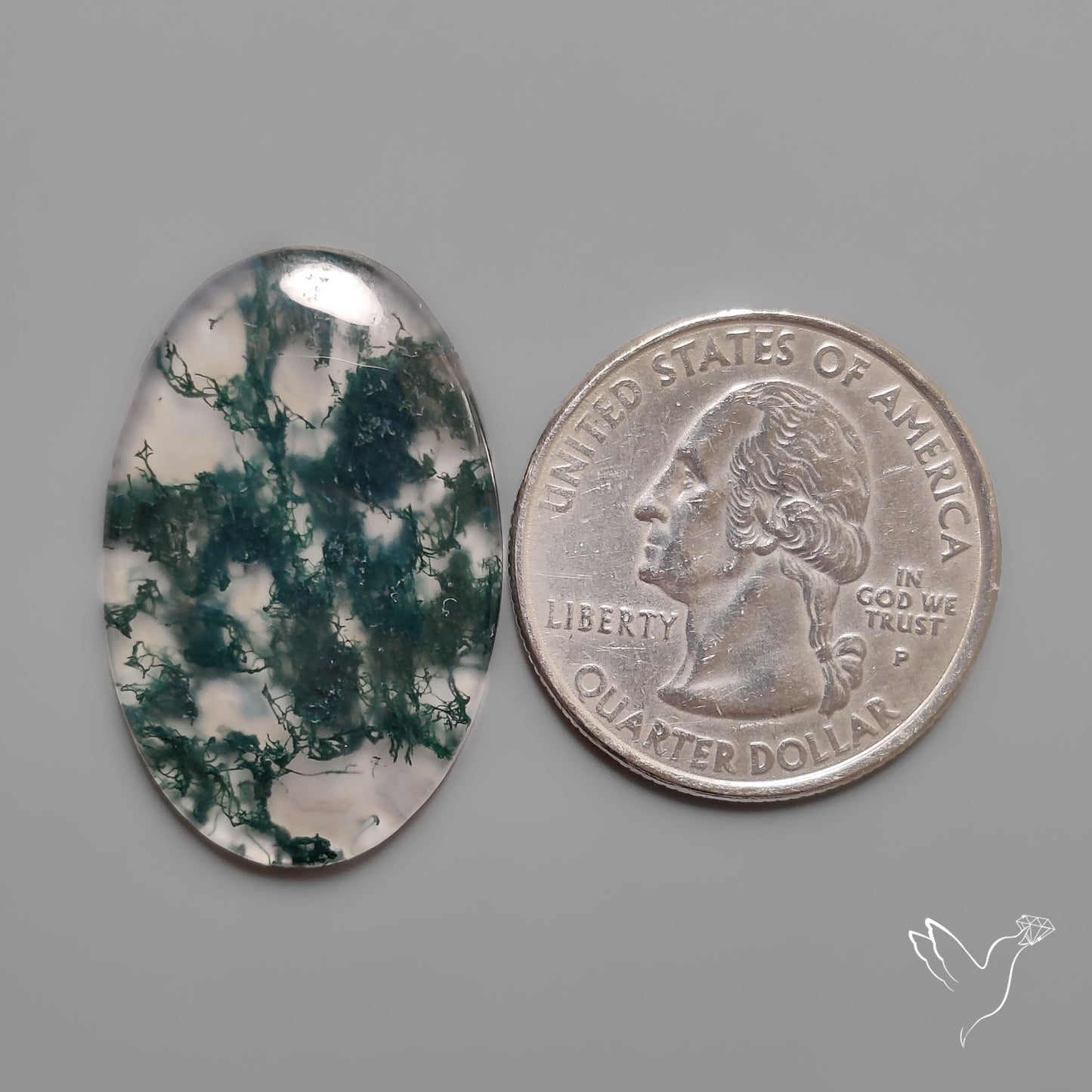 Moss Agate Cabochon