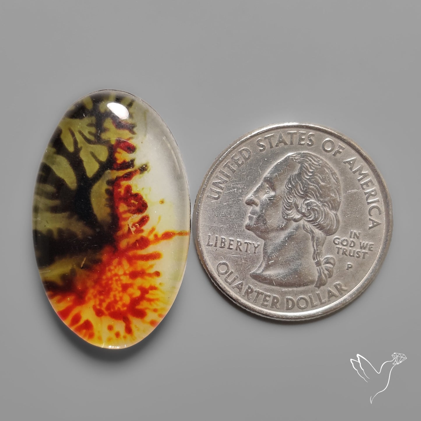 Scenic Quartz Inlay Doublet