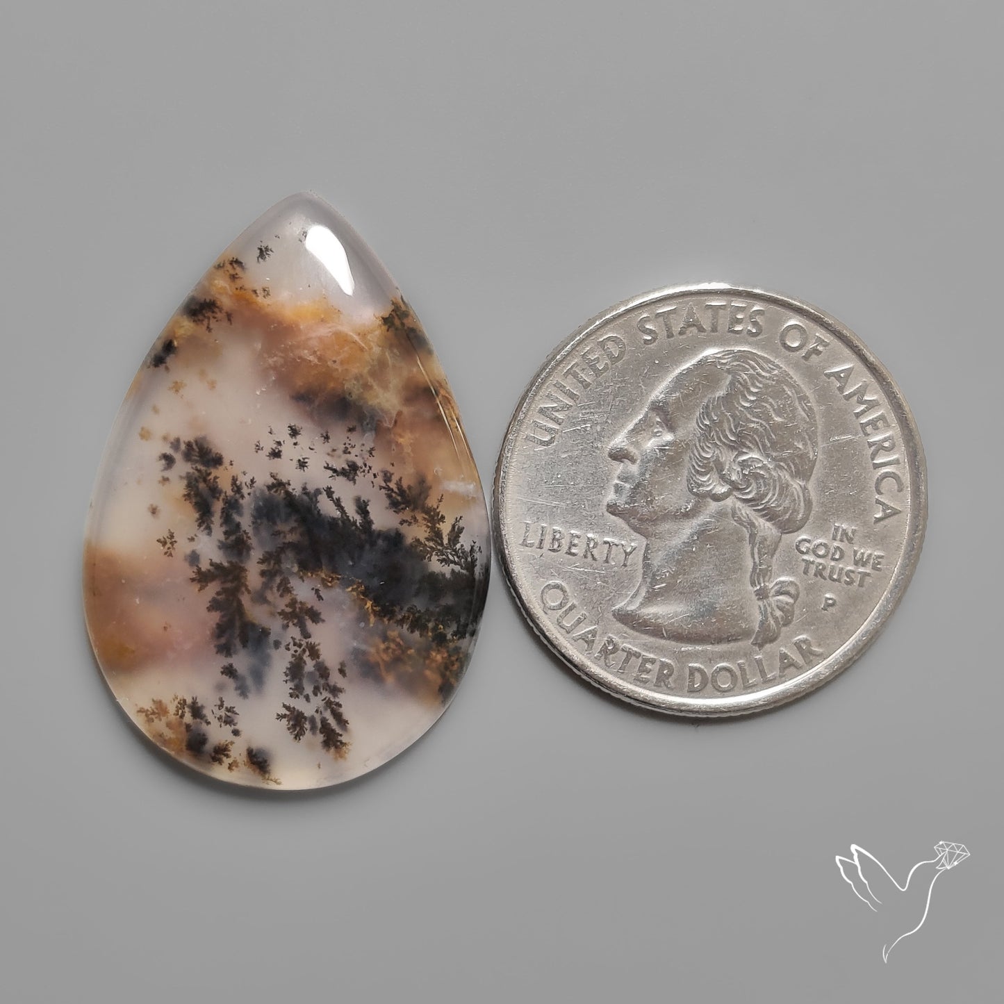Russian Dendritic Agate Cabochon