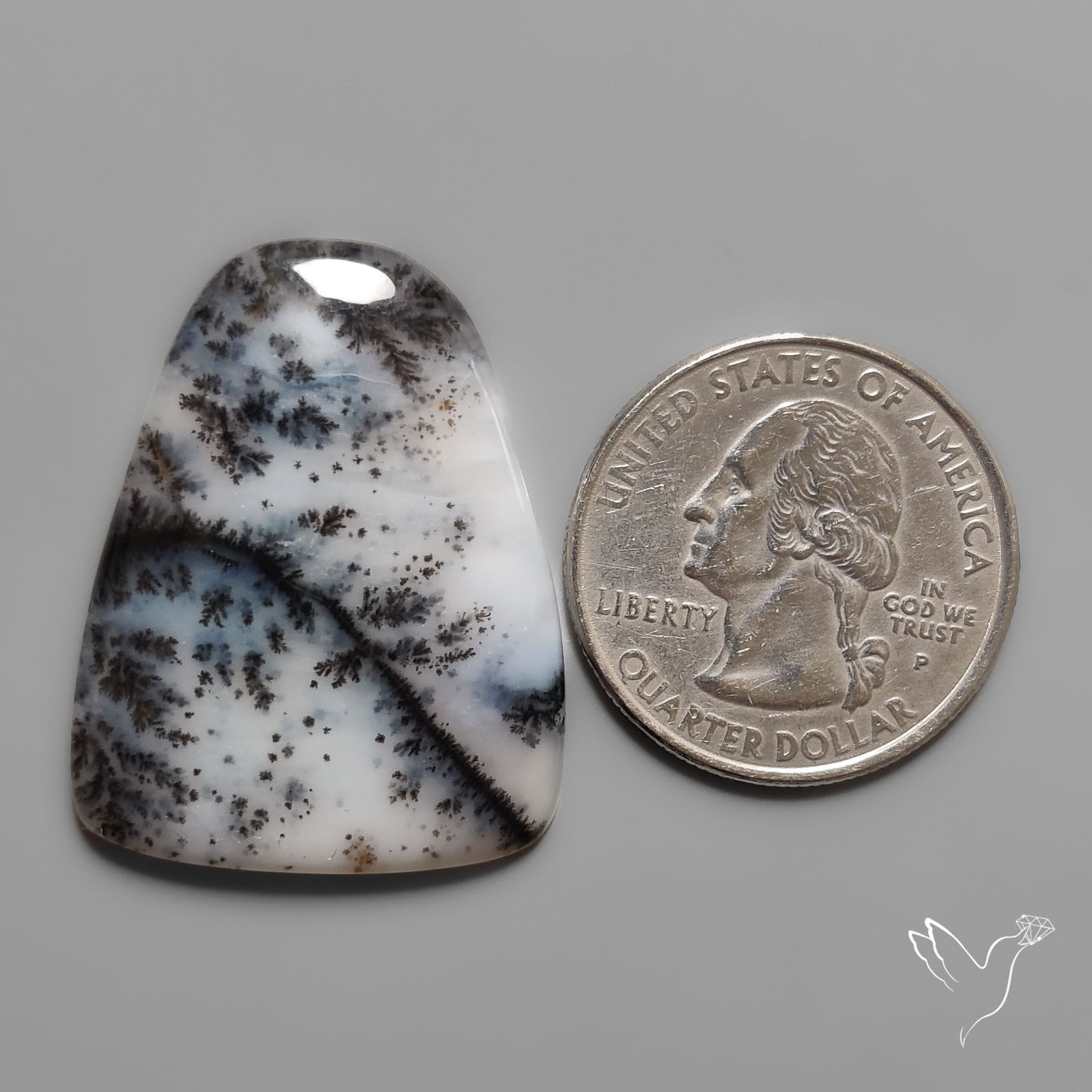 Russian Dendritic Agate Cabochon