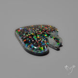 Crushed Opal Inlay in Quartz Doublet