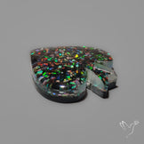 Crushed Opal Inlay in Quartz Doublet