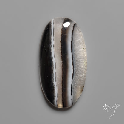 Tuxedo Banded Agate Cabochon