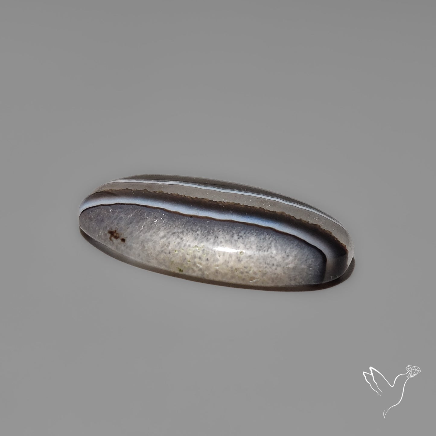 Tuxedo Banded Agate Cabochon