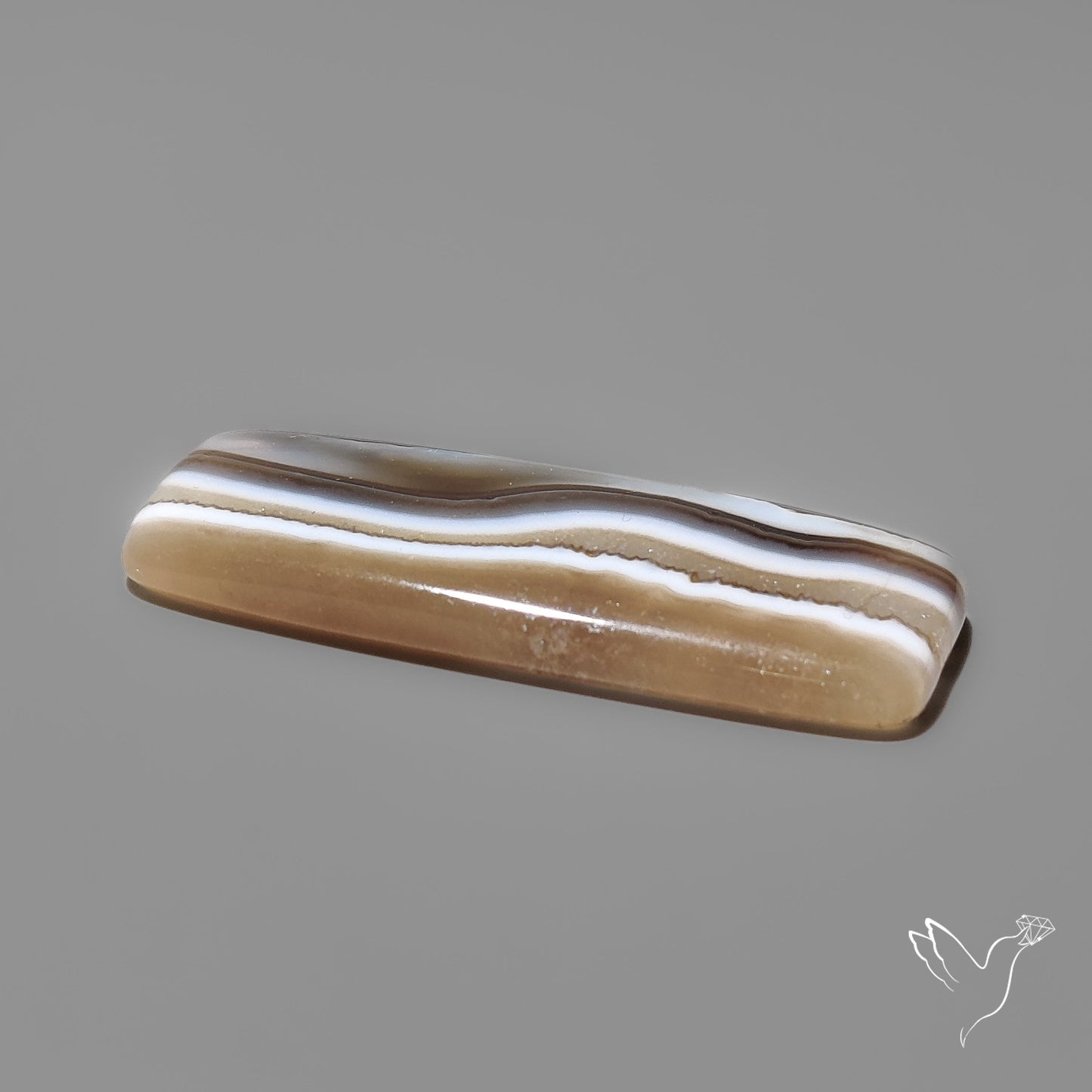 Tuxedo Banded Agate Cabochon