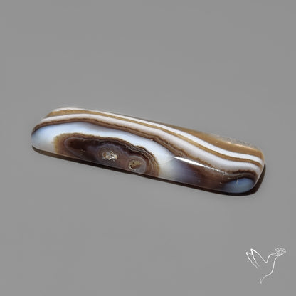 Tuxedo Banded Agate Cabochon