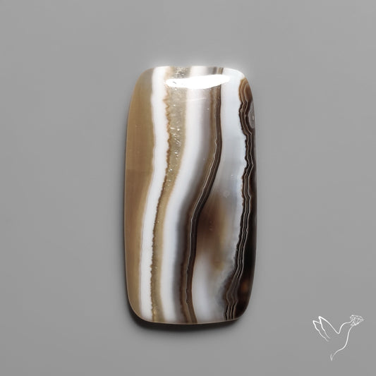 Tuxedo Banded Agate Cabochon