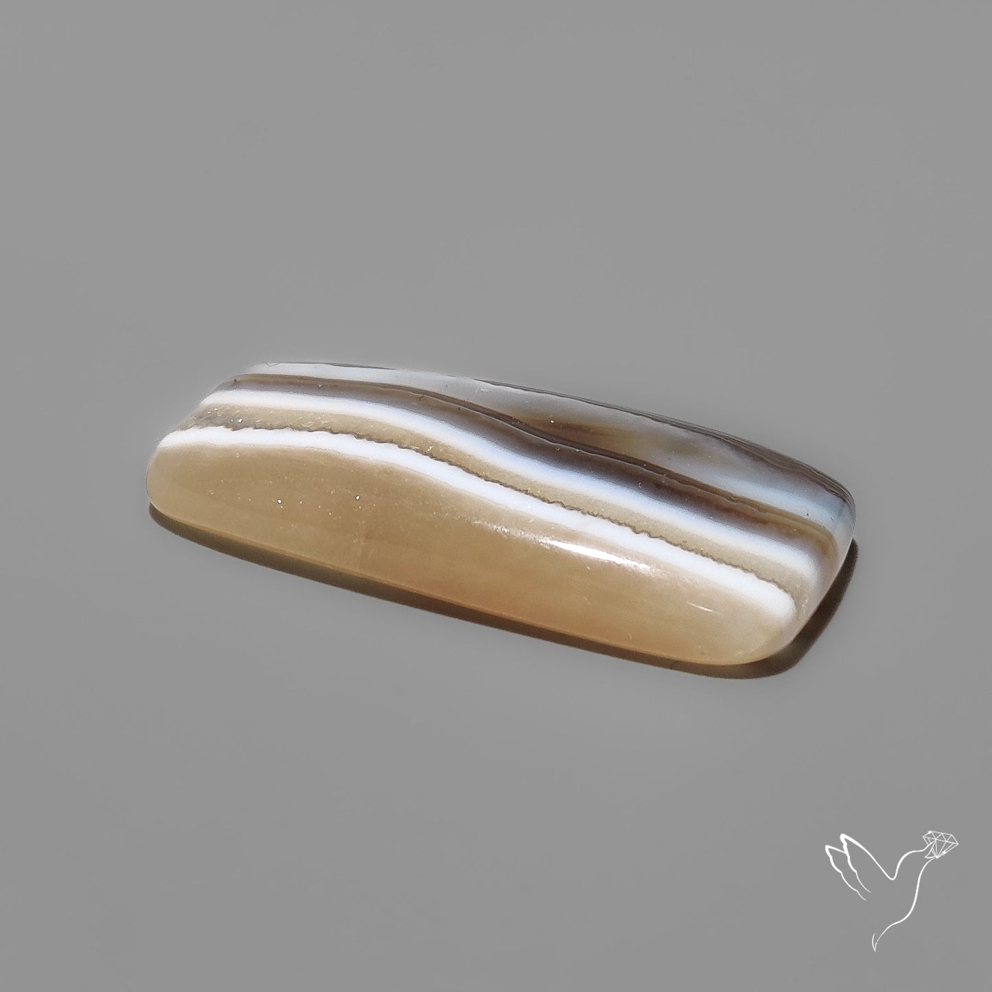Tuxedo Banded Agate Cabochon
